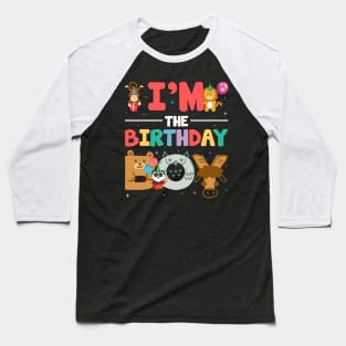 Im The Birthday Boy Zoo Lover B-day Gift For Boys Kids toddlers Baseball T-Shirt
